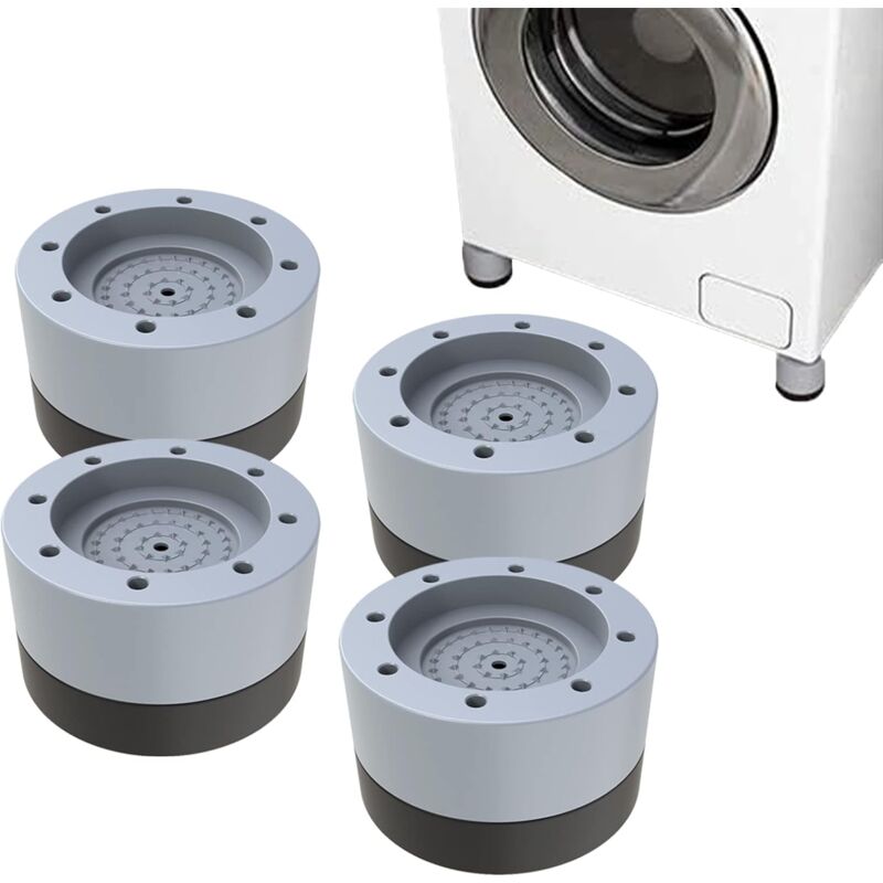 4 Stück Anti-Geräusch-Waschmaschinenfuß, rutschfestes und reduzierendes Anti-Vibrations-Waschmaschinen-Pad, für Waschmaschinen, Wäschetrockner,