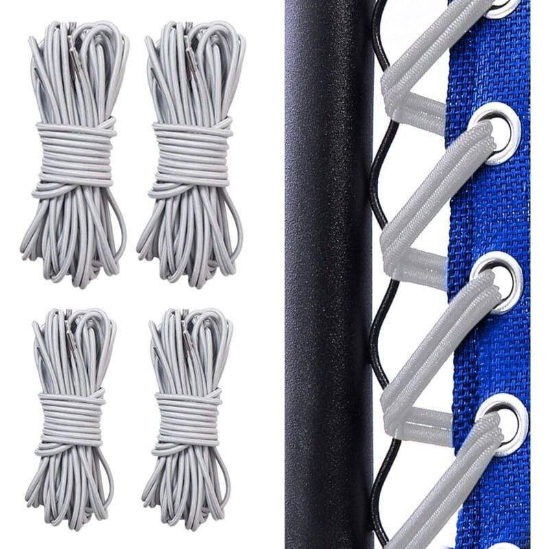 Lablanc - 4 Stück elastische Ersatzschnüre, Lafuma Elastic, Zero Gravity Chair Ersatzschnüre, Lafuma Relaxsessel, Zero Gravity Klappsessel,