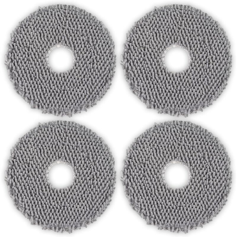 (4 Stück) Ersatz-Wischmopppads für Plus 505 Combo, kompatibel mit den Wischrobotern Plus 505 Combo und Plus 405 Combo, Wischzubehör