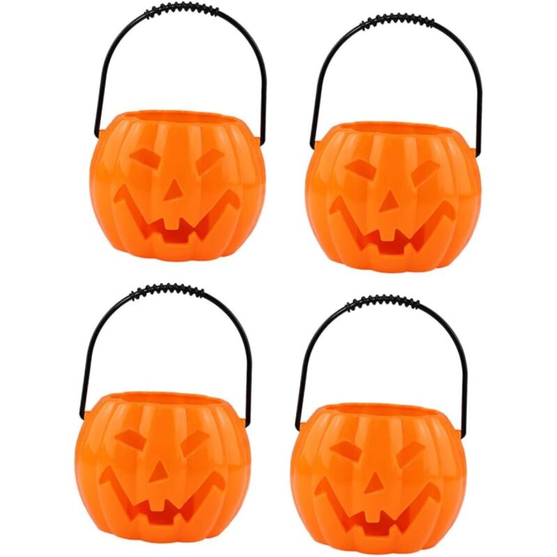Bluedeer - 4 Stück Halloween-Kürbislaterne Halloween-Partygeschenke Halloween-Laternenkürbis Korb halloween pumpkin halloweenkürbis Kürbis