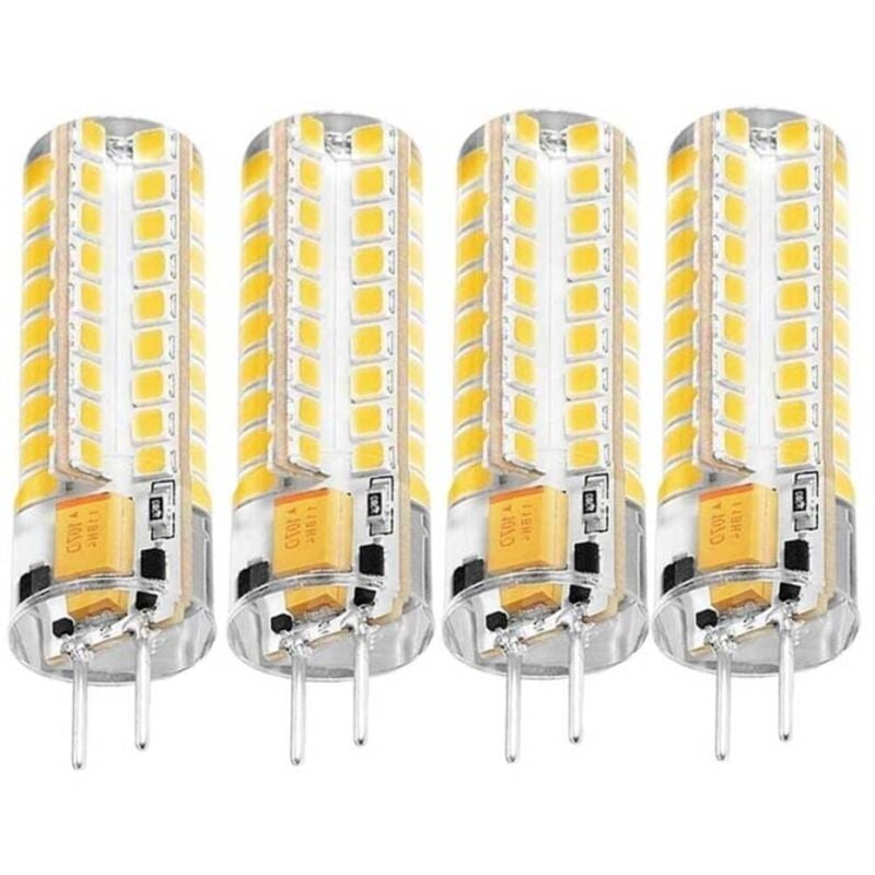 4 Stück LED-Lampen Gy6.35 LED-Lampen AC DC 12 V Bi Pin dimmbare Halogen-Ersatzlampen