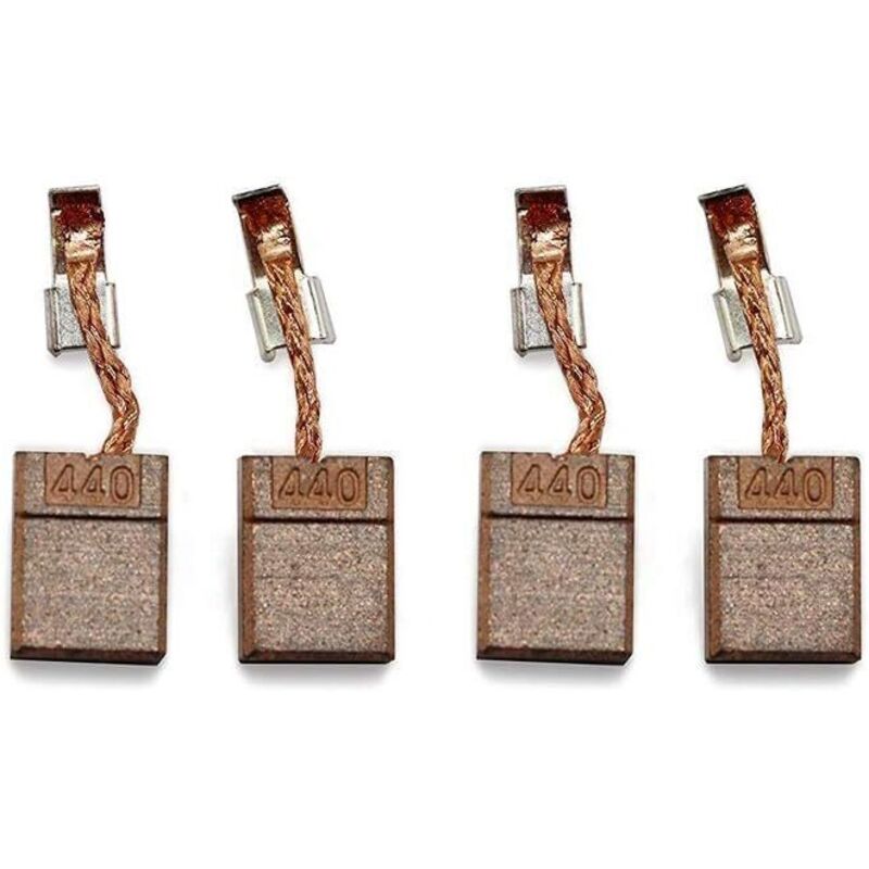 4 Stück Kohlebürsten kompatibel mit Makita CB-440 – passend für Makita BDF 452 RFE, BHP 440 RFE, BDF 458 DDF458Z, DF458D, DDF458RFE