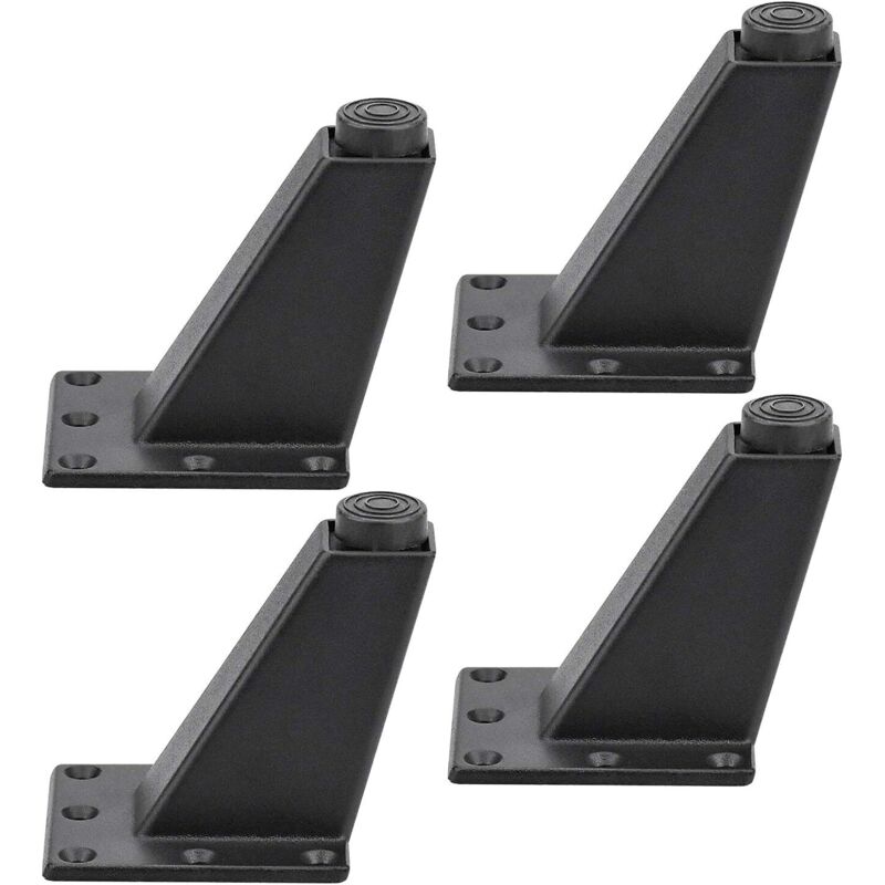 4 Stück Höhenverstellbare Möbelbeine aus Aluminiumlegierung – Für Küchenmöbel, Esstische, TV-Boards, Schreibtische, Sofas, Schränke und Regale –