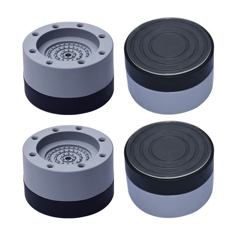 Cyslmuk - 4 Stück Waschmaschinen-Fußpolster, Anti-Vibrations-Waschmaschinen-Fußpolster, rutschfestes Gummi-Fußpolster für Waschmaschinen und Trockner