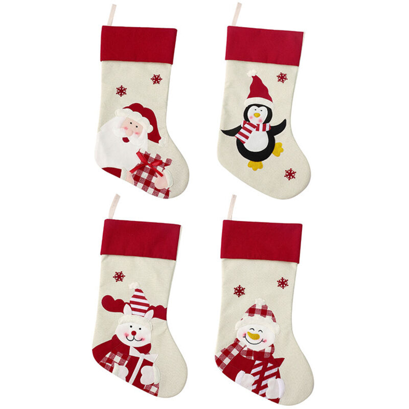 stücke Weihnachten Socken Kamin Weihnachten Socken Kinder Rot Weihnachten Socken Weihnachten Dekoration
