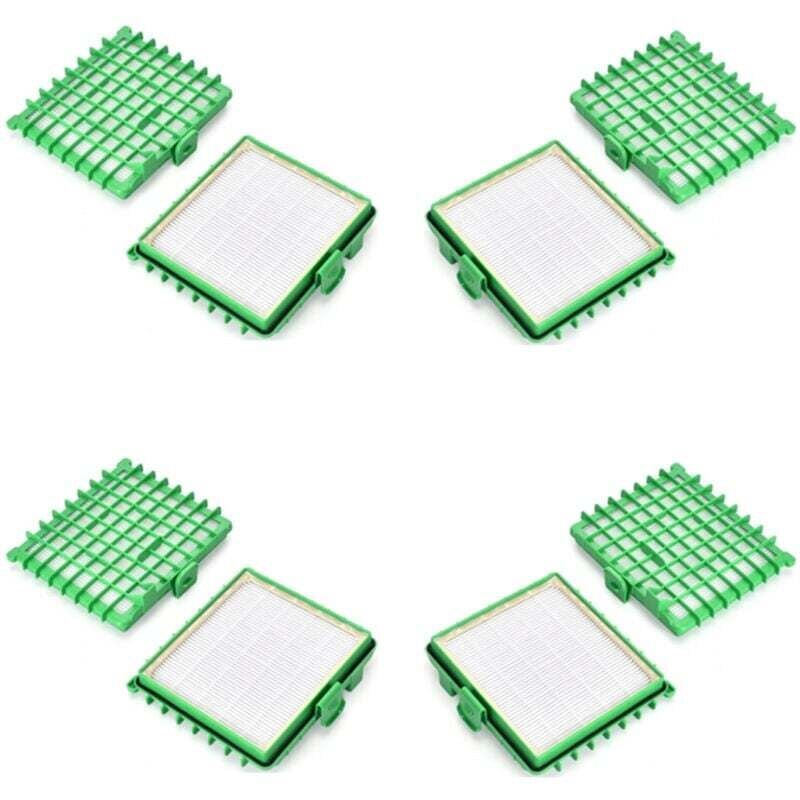 4 Stück ZR002901 Filter für Rowenta Silence Force, Silence Force Compact, Silence Force Extreme, X-Trem Power/XL/Allergy Care (RO5745EA nicht
