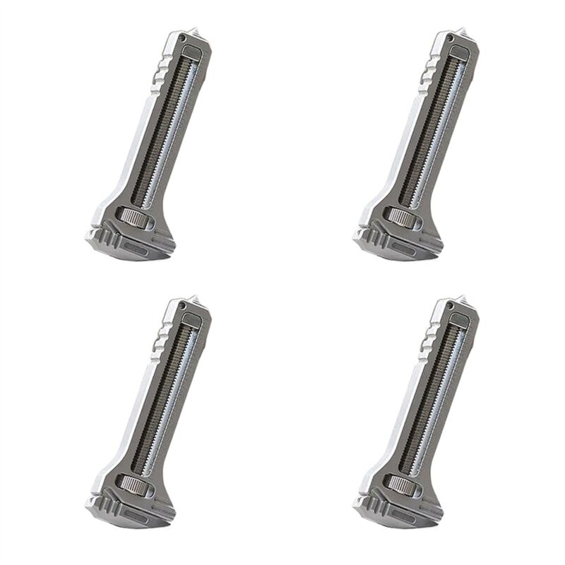 4 stücke Mini Flaschenöffner Schraubenschlüssel Rostfrei Multi Tool Einstellbare Stemmeisen Tragbare Schlüsselbund Können Schraubendreher Spitze