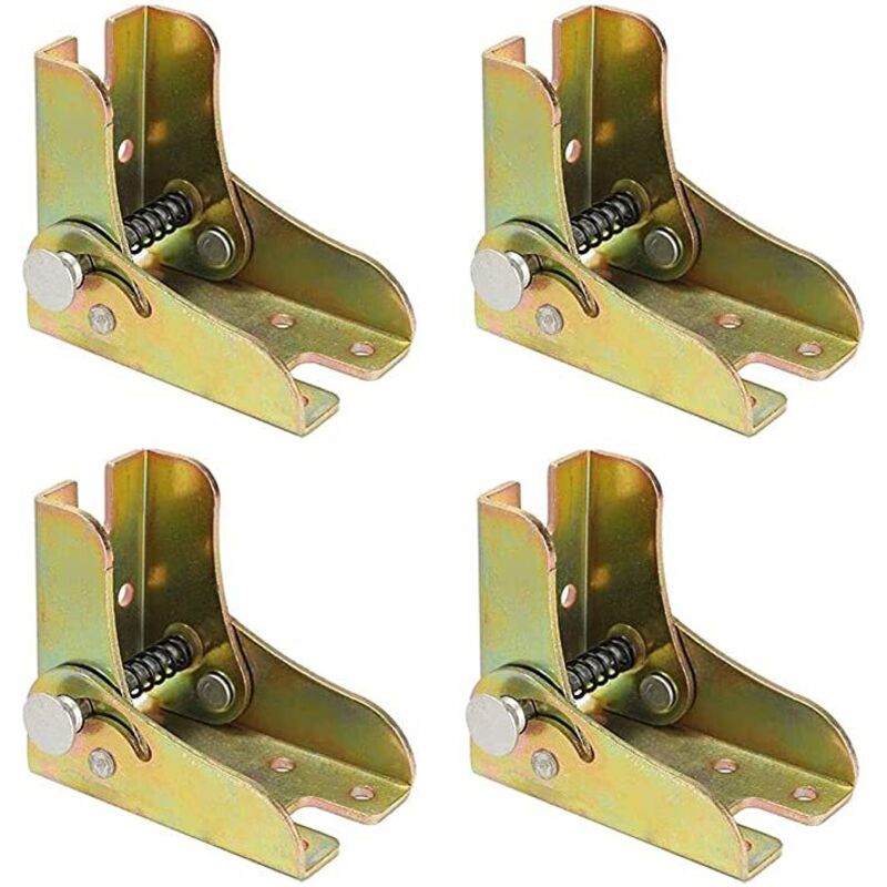 4-teiliges Set klappbarer Tischbeine, Scharniere für klappbare Tischbeine, Scharnierbeschläge, Scharniere für klappbare Möbel, für Tische, Betten und