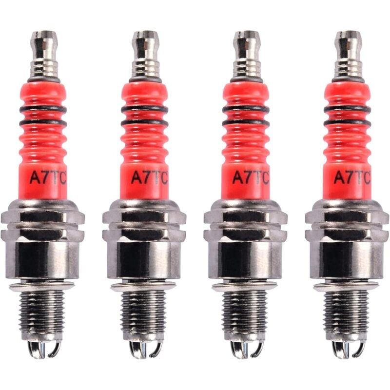 4 teile/satz 3 Elektrode A7TC Zündkerze Ersatz Für 50cc 70cc 90cc 110cc 125cc 150cc ATV Dirt Bike Go Kart Roller quad