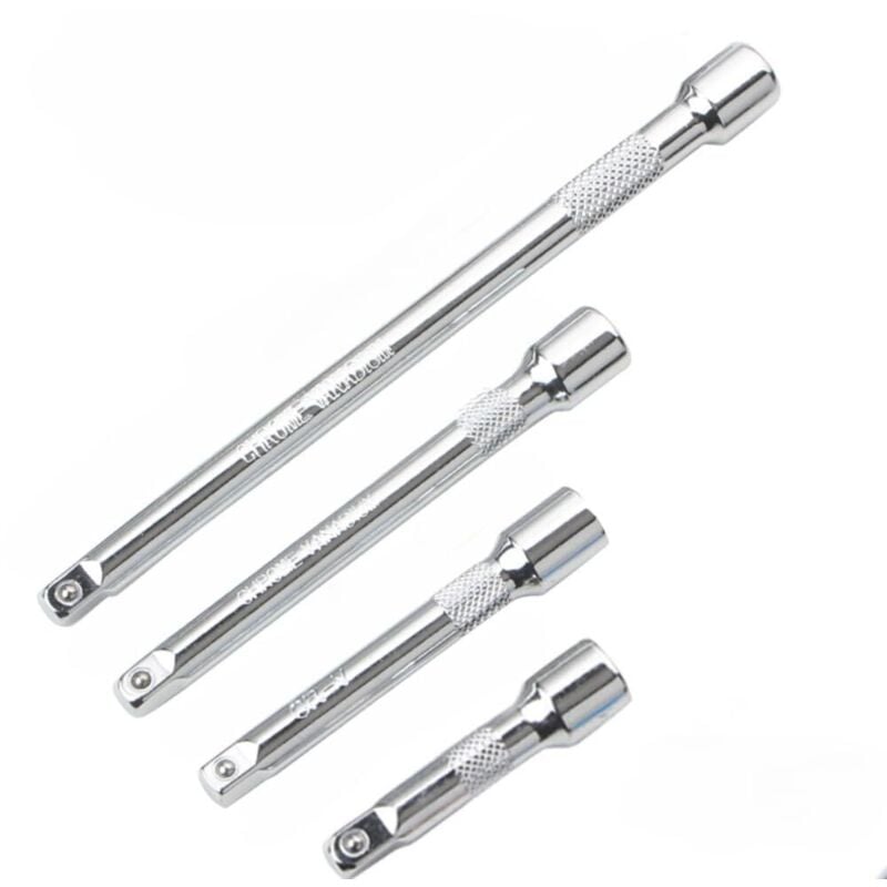 4-teiliger 1/4-Zoll-Steckschlüssel-Verlängerungssatz, Ratschenschlüssel-Verlängerungssatz mit 1/4-Zoll-Stecknüssen, 2 Zoll/50 mm, 3 Zoll/75 mm, 4