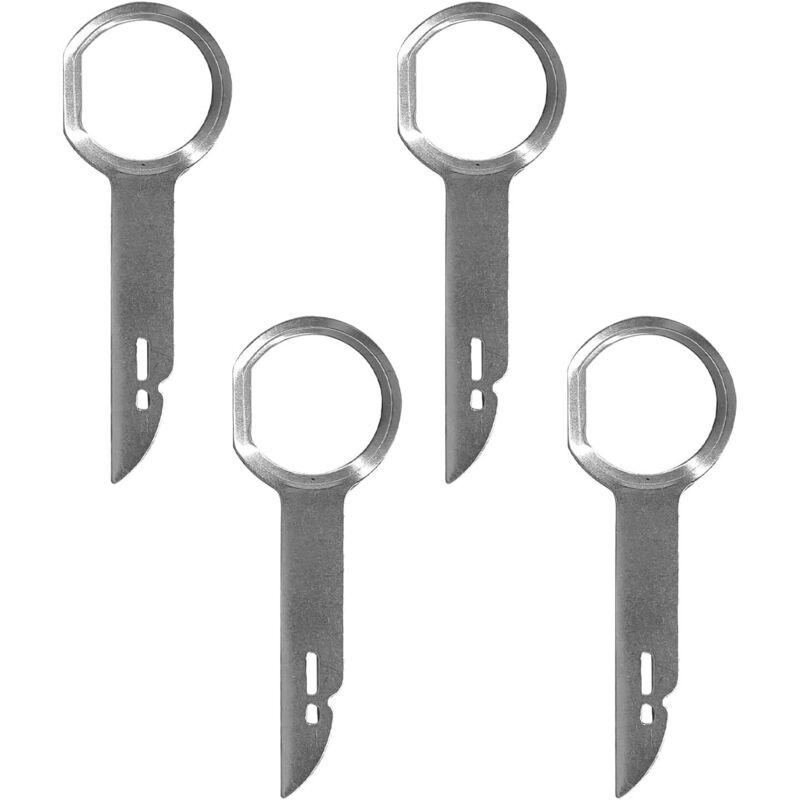 4-teiliger Autoradio-Entfernungsschlüssel, Universal-Autoradio-Zierleisten-Entfernungsschlüssel-Werkzeuge, Autoradio-Entfernungsschlüssel aus