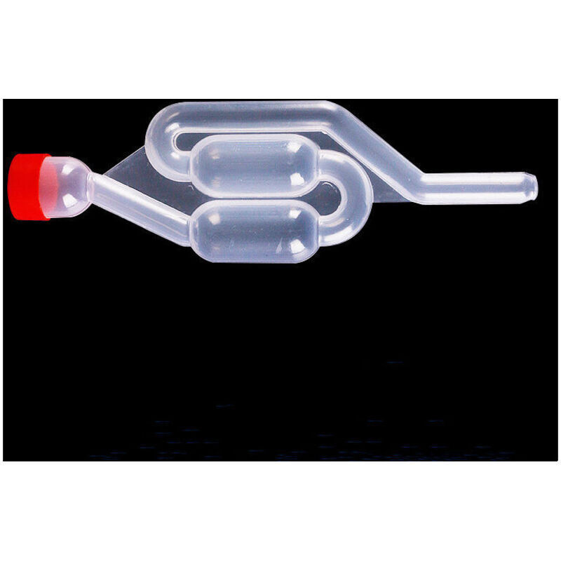 4-teiliger Gärspund, transparente Kunststoffgärspund mit Stopfen, Gärablassventil für die Bier-, Wein- und Apfelweinherstellung