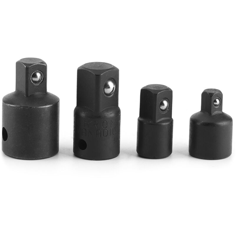 4-teiliges Adapter- und Reduzierstückset für 1/4-Zoll-, 3/8-Zoll- und 1/2-Zoll-Ratschenschlüssel. Adapter-Umrüstsatz für elektrische