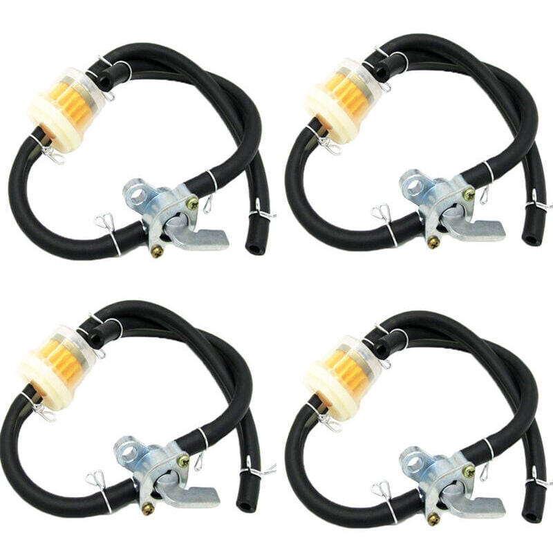 4-teiliges Set Universal-Kraftstoffabschaltschalter Universal-Vergaserabschaltschalter Universal-Vergaserabschaltschalter für MUMU-Tank