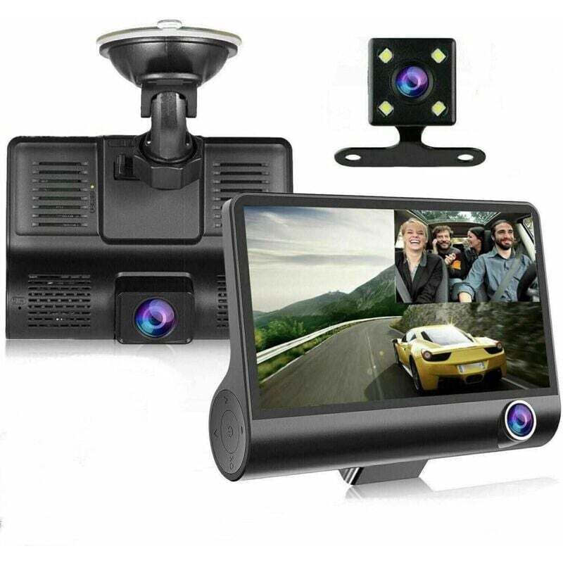 4' Touchscreen Dashcam 1080P Vorne/Hinten Dual Lens Kamera Auto dvr Recorder