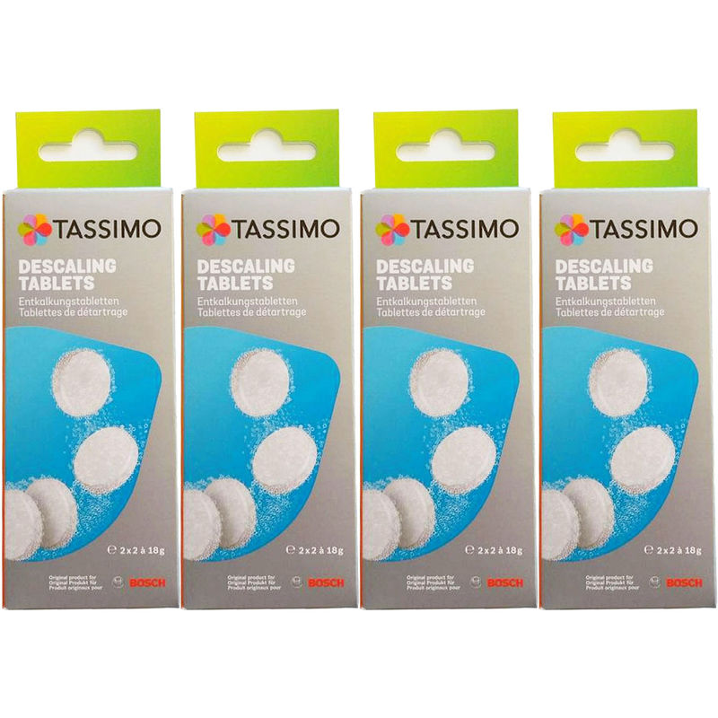 4 x Bosch Entkalkungstabletten TCZ6004 - 00311909, Tabletten - ersetzt Reinigungstabletten für Tassimo Kaffeautomaten bsh - Nachfolger zu 00311530