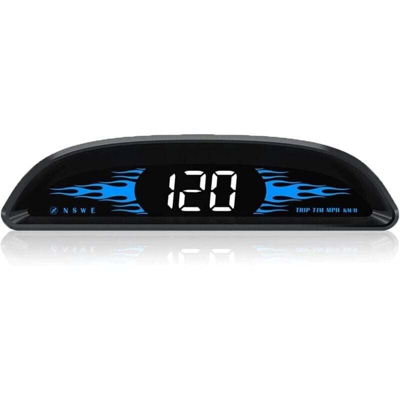 4-Zoll-Auto-HUD-Tachometer – Universal-MPH/KMH-Anzeige für die Windschutzscheibe – Digitaler Tachometer – GPS-Geschwindigkeitsdetektor –