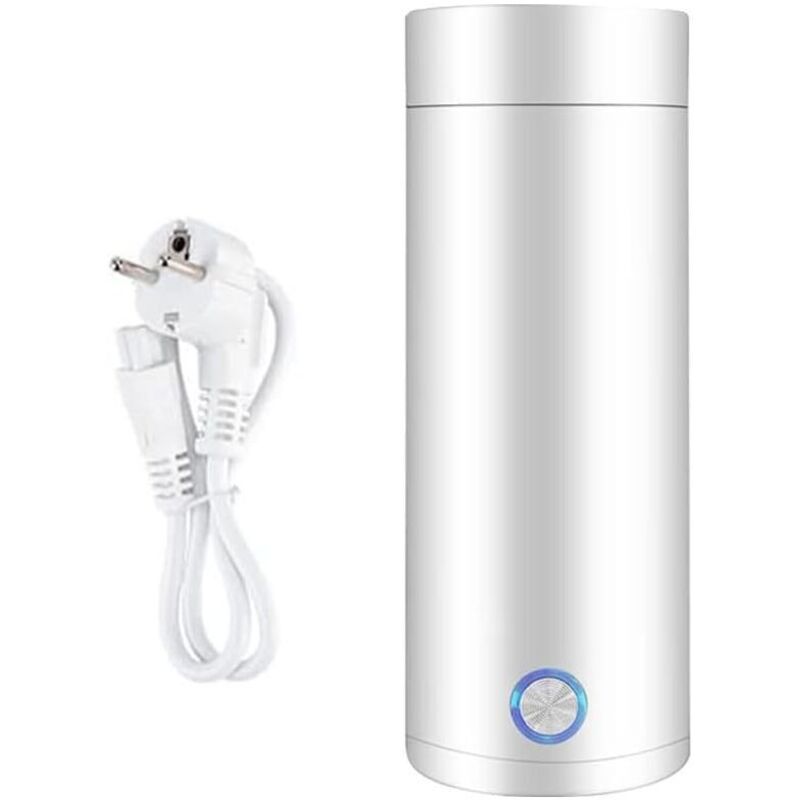 400 ml Mini-Wasserkocher und Mini-Thermoskanne, tragbarer Wasserkocher, elektrischer tragbarer Reise-Wasserkocher, 4 Minuten schnelles Kochen, 3-in-1