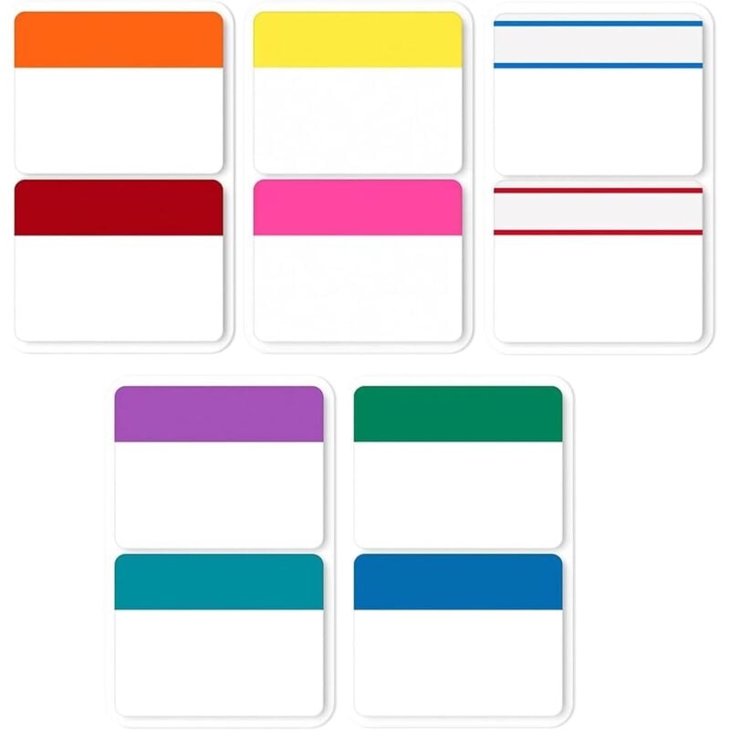 Bluedeer - 400 Seiten Kleberegisterkarten Tab Marker Selbstklebende Index-Tabs Farbige Haftmarker Buch-Tabs für Büro, Dokumente, Bücher, Tagebuch und