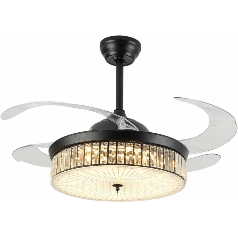 42'' Decken Ventilator Fan Licht 4-Flügel Lüfterflügel Licht w/ Fernbedienienung Ventilator-Kronleuchter 240W