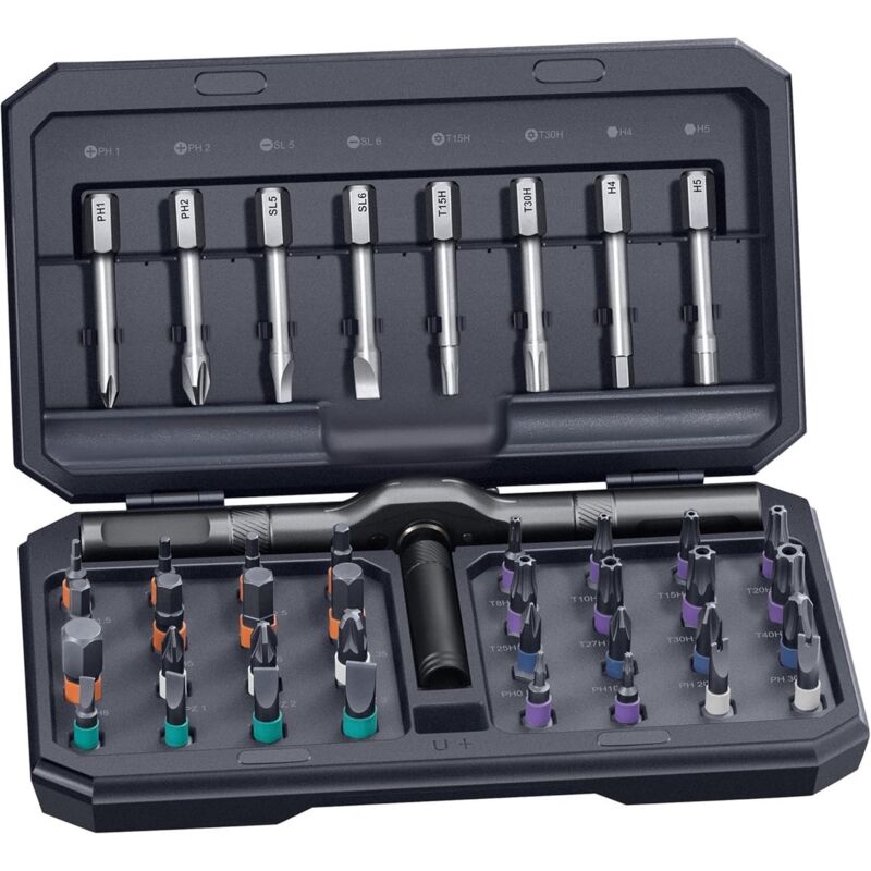 42-in-1 Magnetschraubendreher-Set – Werkzeugkoffer – Ratschenschraubendreher, für Computer-, Brillen-, Fahrrad- und Uhrenreparaturen.
