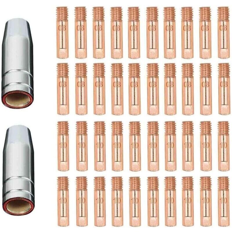 42 MB15 15AK Gasdüsen, Kontaktdüsen, Düsenhalter, 0,8 mm MIG/MAG Schweißbrenner-Verschleißteile, MIG-Kontaktdüsen, MIG-Schweißgerät