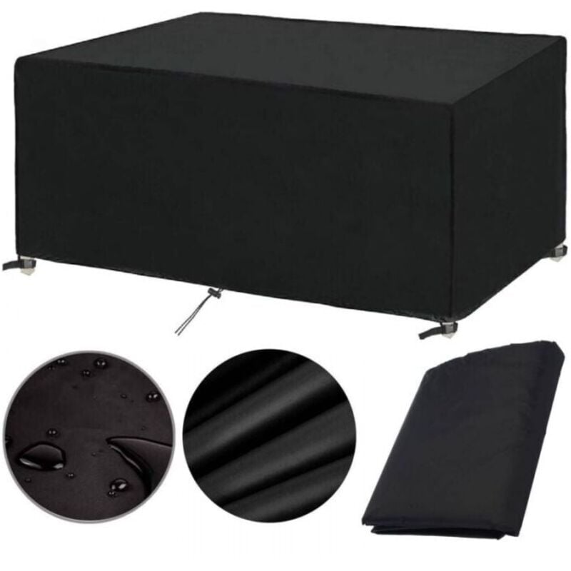 420D Gartenmöbel-Abdeckung, 200x100x75cm Schutzhülle, wasserdichte, winddichte, uv- und kältebeständige Möbelabdeckung für Gartenmöbel Ymyny