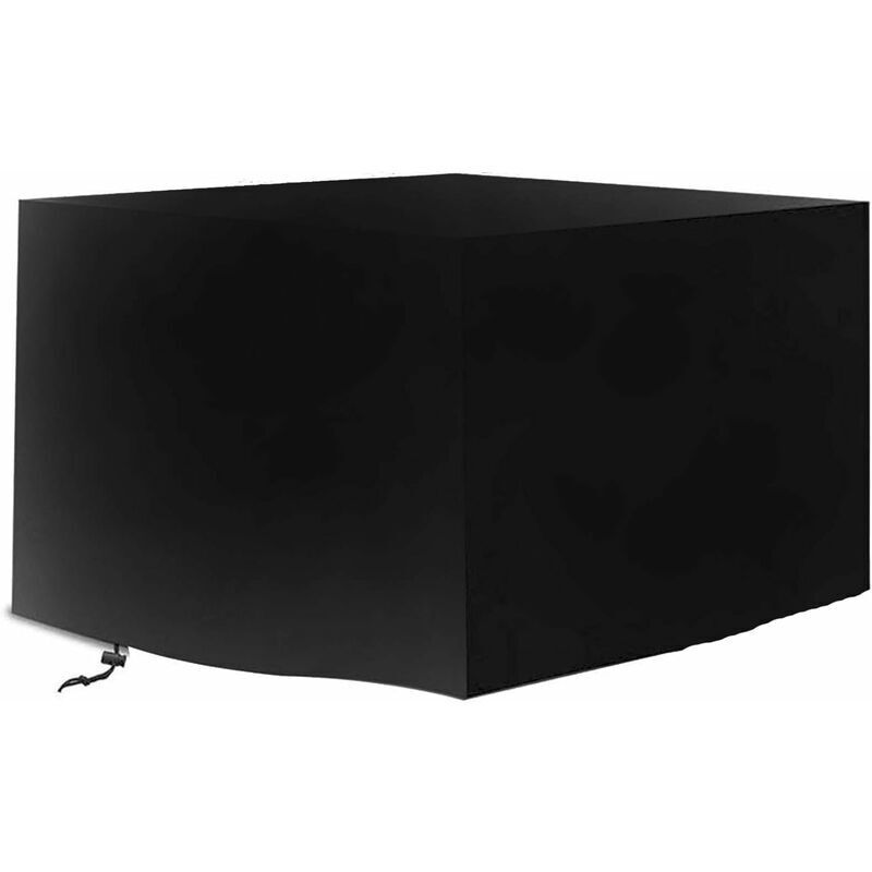 420D quadratische Gartenmöbel-Abdeckung, wasserdichte Gartenmöbel-Abdeckung, reißfeste, rechteckige Terrassentisch-Abdeckung für Möbel, 115 x 115 x