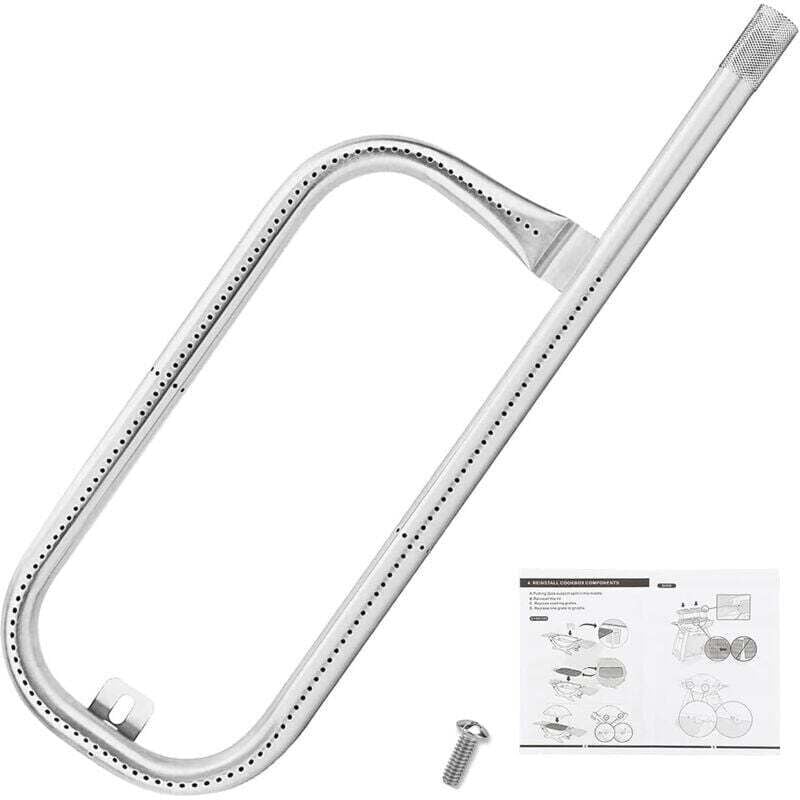 43 cm Brennerrohrzubehör für Weber Q100-Serie Q100 Q120 Q1000 Q1200, Weber BBQ-Ersatzteil 41657 304 Edelstahl-Rohrbrenner, Teil 69957, 1 Stück