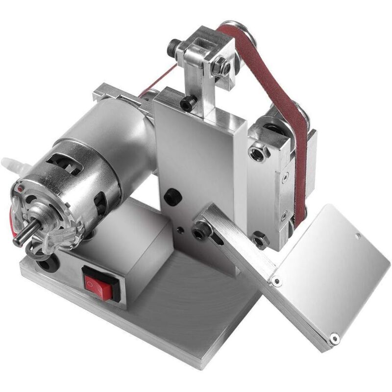 4500–9000 U/min einstellbarer Polierer, Mini-Schleifmaschine für Heimwerker mit Riemen und Schraubenschlüssel im Lieferumfang enthalten