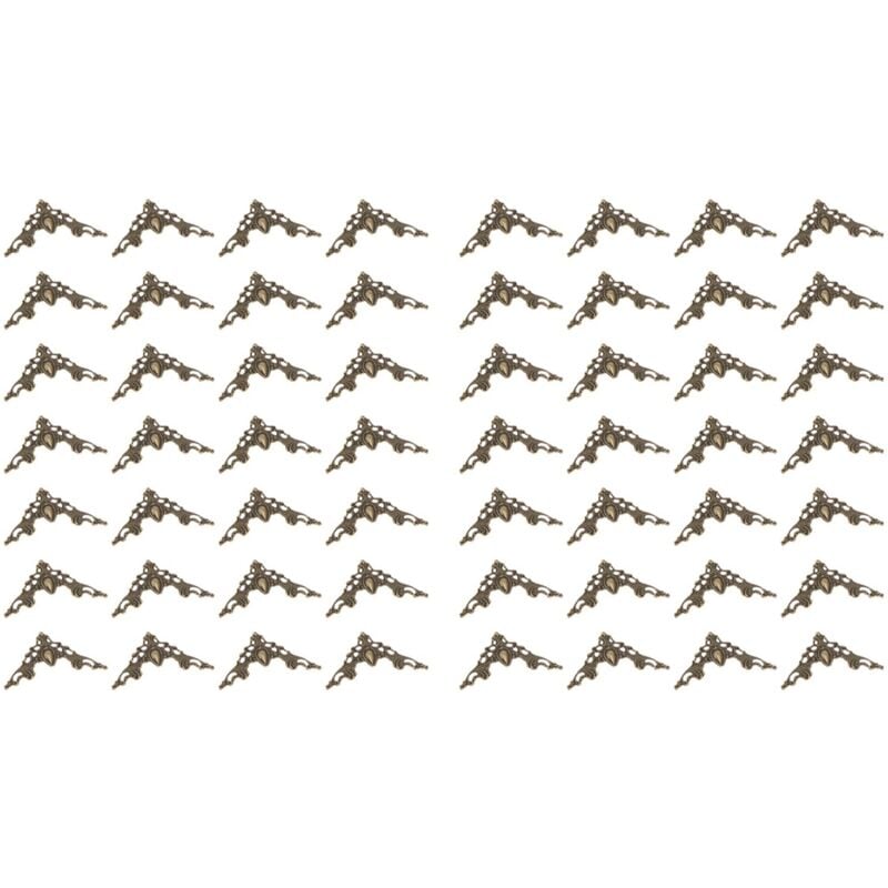 48 StüCk Vintage Metall Buch Ecken Schutz Box Buch Sammelalbum Album Ecke Dekorative Schutz Abdeckung