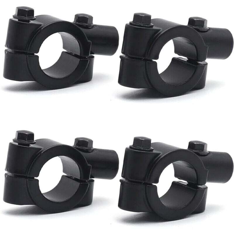 4 Pack 10MM Universale Supporto Specchietto Retrovisore Manubrio Moto, Adattatore Clip Supporto Specchietto Retrovisore Bicicletta