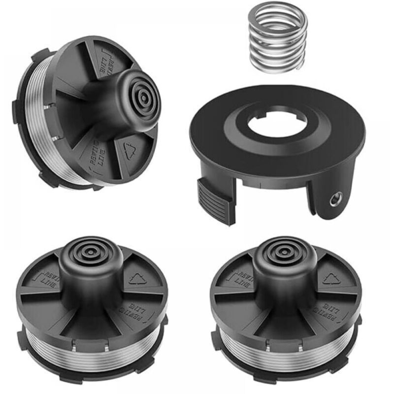 4er-Pack Ersatz-Fadenspulen für Makita 18 v Rasentrimmer DUR181Z/DUR181RF/DUR181, für Makita 196146-9, Spulenabdeckung 195858-1 (4 Spulen + 1