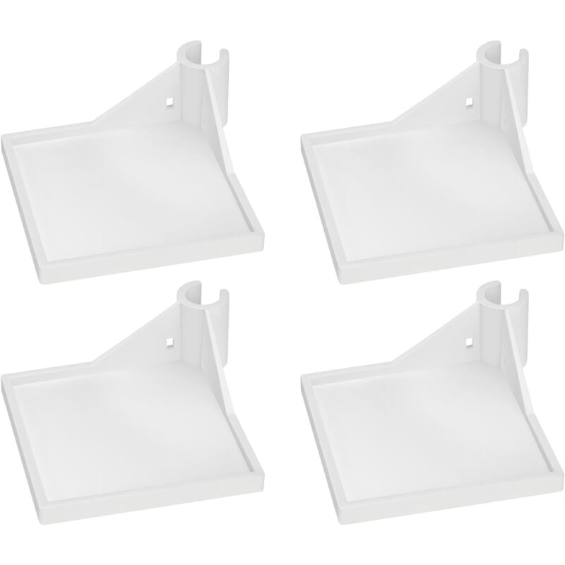 4er-Pack Grow Tent Corner Shelf, Multifunktionale Regalhalterung für Grow Zelt, Ideal für Hygrometer, Kameras und Pflanzen, Kompatibel mit 16 mm