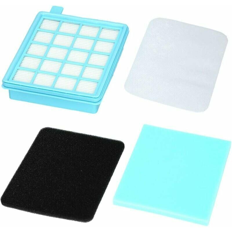 Set mit 4 Filtern, kompatibel mit Philips Power Pro Active/Compact Staubsaugern, Alternative zum Philips Ersatzset. - Ulisem