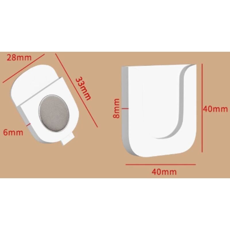 4er-Pack magnetische Fernbedienungshalter, Wandhalterung, kein Bohren, starker Magnet, universeller Wand-Organizer für Zuhause, Büro, Schule
