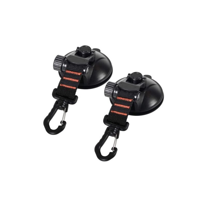 4er-Pack Saugnapfanker mit Saugnapfhalterung für Auto-Campingplane, Multifunktions-Saugnapfzubehör für Zelte als Auto-Seitenmarkise