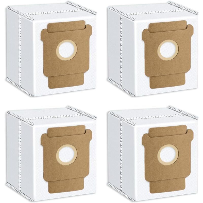 4er-Pack Staubsaugerbeutel für iRobot Roomba Combo 2 Essential Q0520, Roomba 105 Combo, Plus 405 Combo, Plus 505 Combo