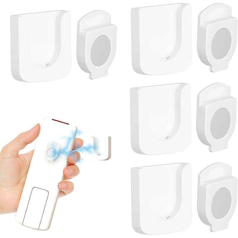 4er-Pack verbesserte starke magnetische Fernbedienungshalterung – Fernbedienungs-Wandhalterung – multifunktionaler Wand-Organizer – für Schule und