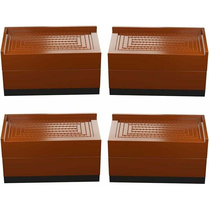 4er Set Möbelständer, Bett, quadratisch, Beine 7,5 cm oder 15 cm hoch, verstellbares Bett, für Tische, Stühle, Sofas, Schlafsäle usw.