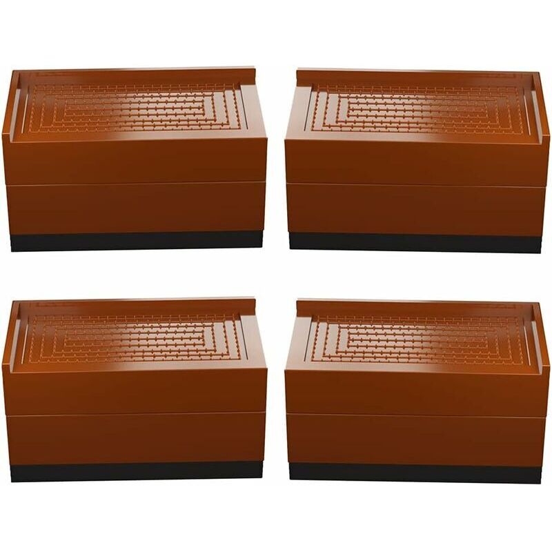 4er Set Möbelständer, Bett, quadratisch, Beine 7,5 cm oder 15 cm hoch, verstellbares Bett, für Tische, Stühle, Sofas, Schlafsäle usw.