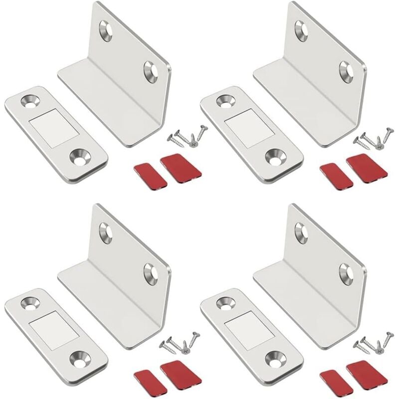 ZVD - 4pcs Magnetic Cabinet Door Magnet Thin Magnetic Velcro Cabinet Door