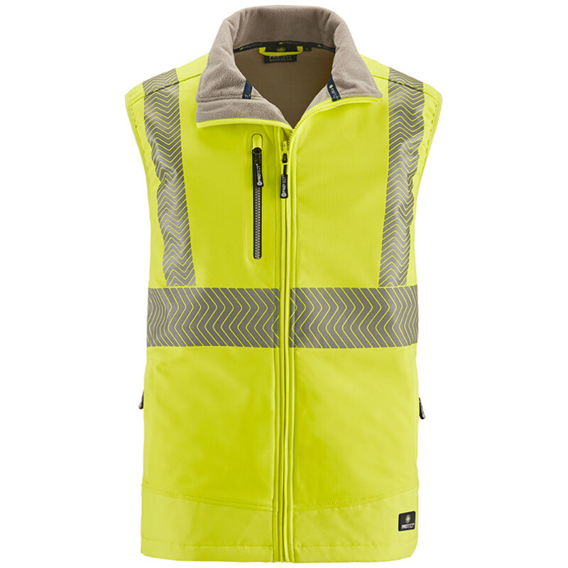4PROTECT® Warnschutz-Softshellweste PARAMUS Leuchtgelb XL