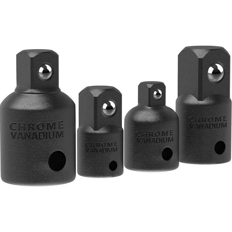 Bluedeer - 4Stück Stecknuss Adapter Set, Schlagschrauber Adapter Vielzahn Nuss Satz für Knarren, Steckschlüsseln, Nuss