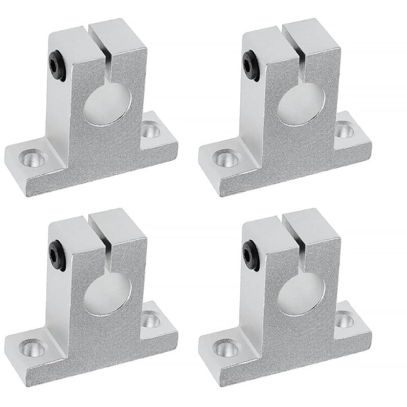 4x SK16 Linearwellenunterstützung 16 mm CNC-Linearbewegungs-Kugelführungseinheiten Schienenstützwellenführung für 3D-Drucker-Mehrachsenmaschine-JUSCH