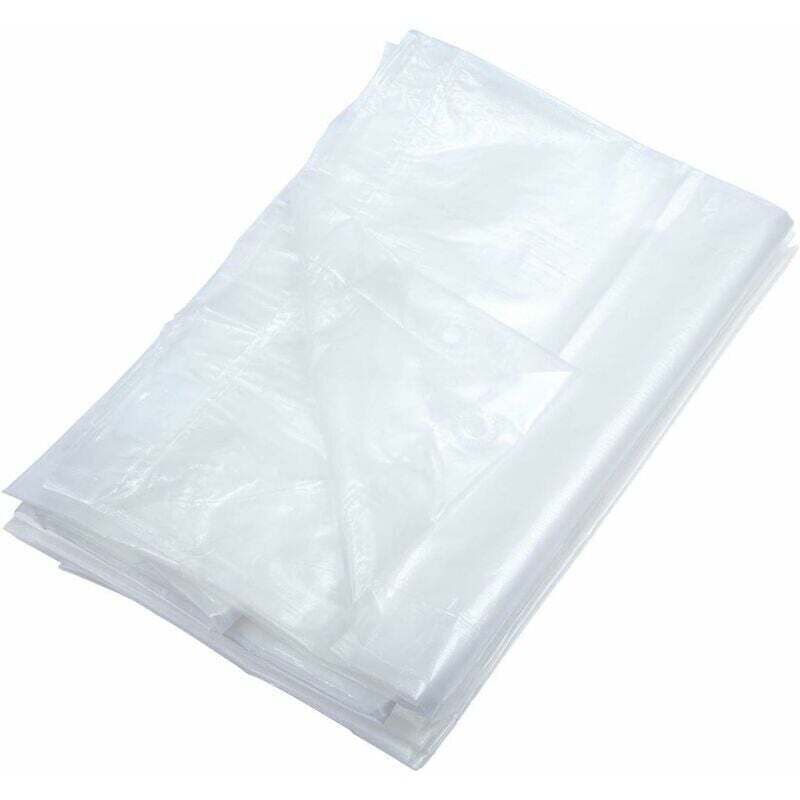 4x6 lichtdurchlässige, reißfeste Platinplane für Gewächshaus, Pergola, Garten, Dachabdeckung, Schutzplane für Garten und Terrasse, Schuppen