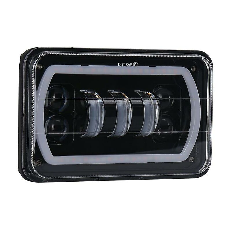 Woosien - 4x6 Zoll LED-Scheinwerferlampe Drl-Scheinwerfer Hi-Lo Beam Drl-Licht für Wrangler Truck