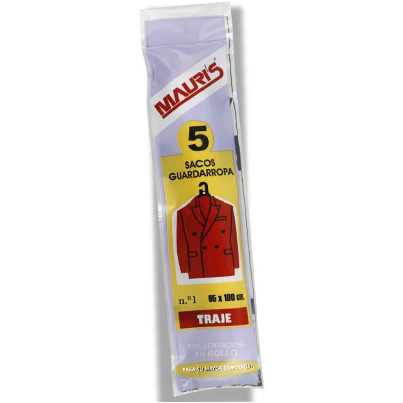 5 Garderobentaschen Nr. 1 Anzug 65x100cm Mauris