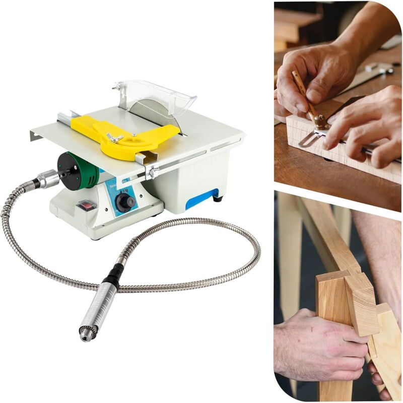 5-in-1 Poliermaschine Set für Schmuck Edelstein Stein 750W Elektrische Tischpolierer Poliermaschine, Präzisions Tischsäge Schleifgeräten zum