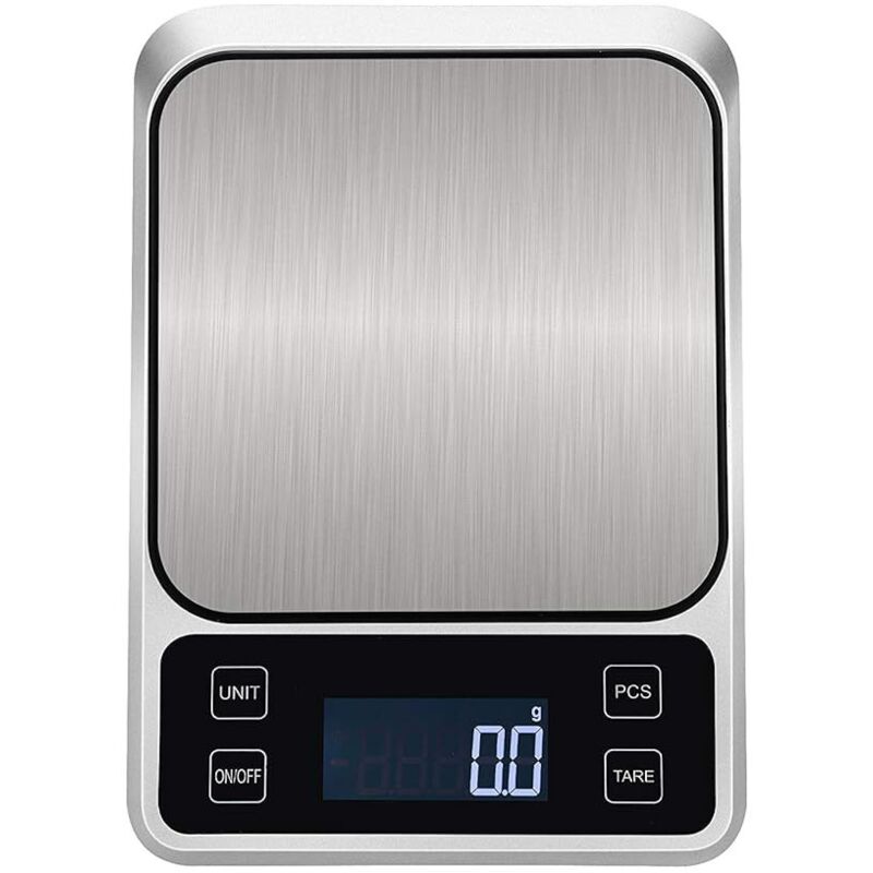 5 kg/0,1 g digitale Küchenwaage, multifunktionale, hochpräzise Fleisch-, Schmuck- und Laborwaage, englische Pulverwaage mit hintergrundbeleuchtetem
